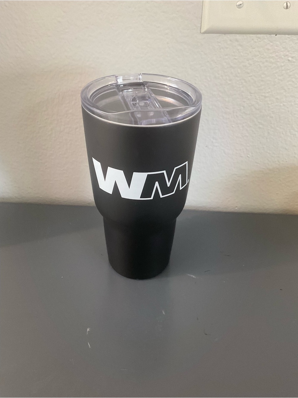 Kong Black Travel Tumbler with White WM Logo